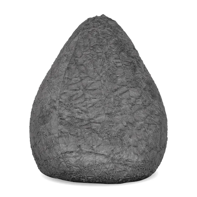 Luxury Fluffy Sitzsack (120 L) - indoor - Grau