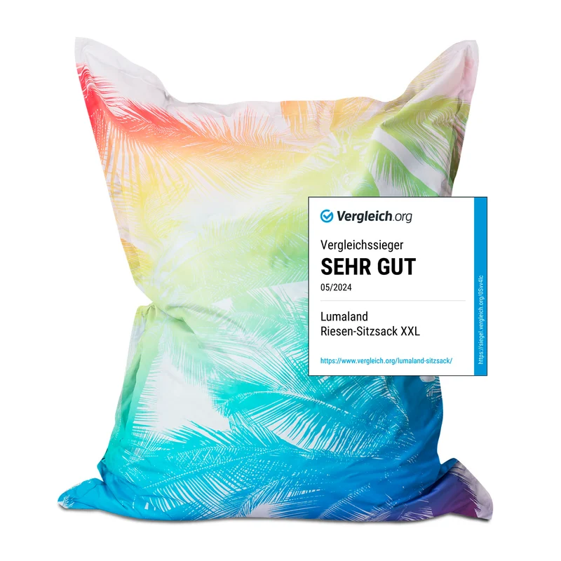 Sitzsack Classic XXL (380 L) - indoor & outdoor - Special Edition Tropical Regenbogen