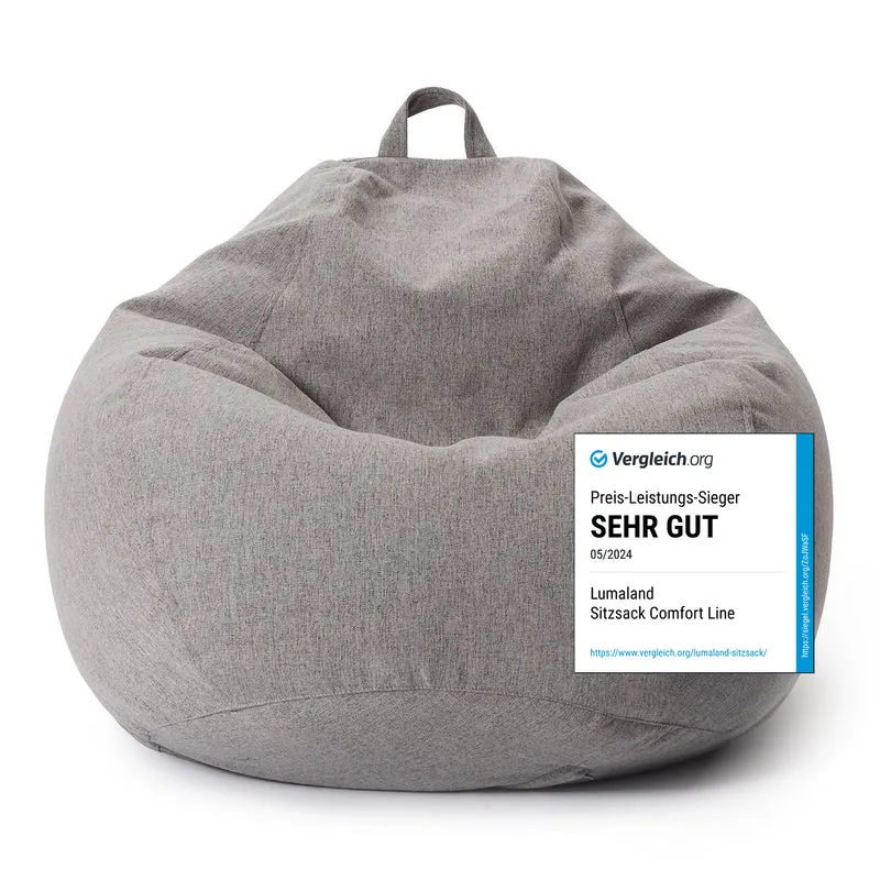 Comfort Line Sitzsack XXL - 315 L - Hellgrau