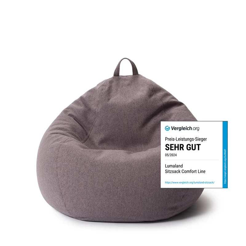 Comfort Line Sitzsack L - 185 L - Dunkelgrau