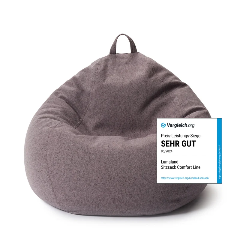 Comfort Line Sitzsack XL - 250 L - Dunkelgrau