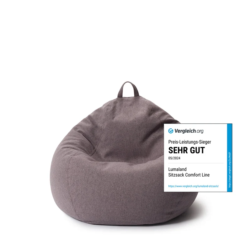 Comfort Line Sitzsack M - 120 L - Dunkelgrau