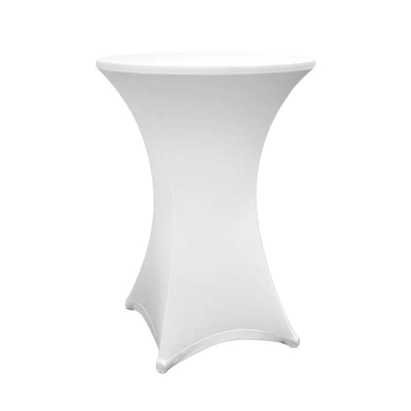 Stehtischhusse - Tisch Bezug - Husse - Ø 70-75 cm - Weiß