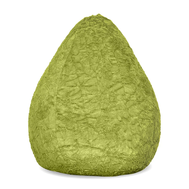 Luxury Fluffy Sitzsack (120 L) - indoor - Grün