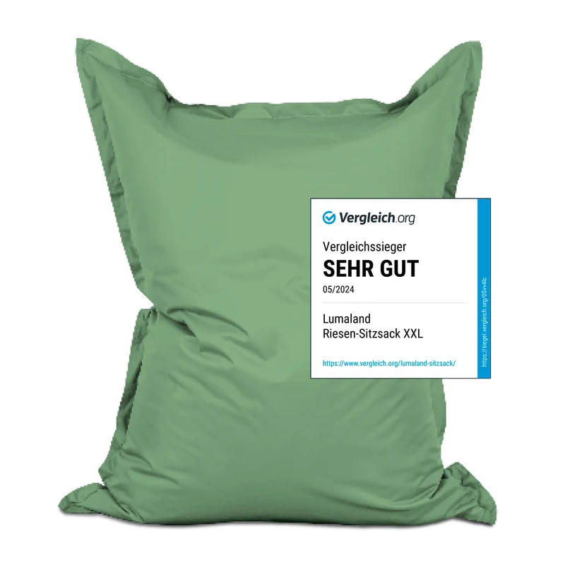 Sitzsack Classic XXL (380 L) - indoor & outdoor - Pastell Grün
