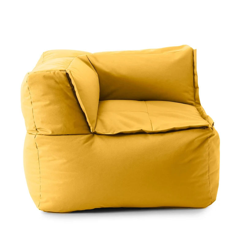 Sitzsack-Sofa Ecke (340 L) - Modulares System - indoor & outdoor - Senfgelb