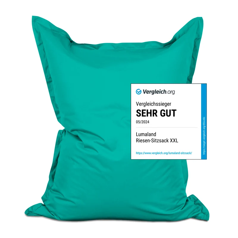 Sitzsack Classic XXL (380 L) - indoor & outdoor - Türkis