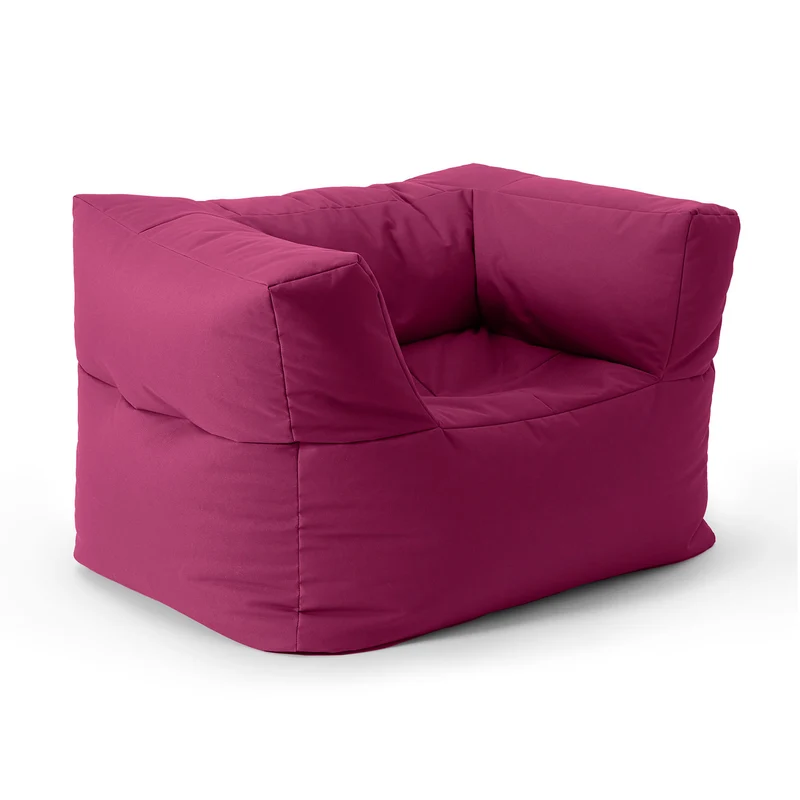 Sitzsack-Sofa Sessel (400 L) - Modulares System - indoor & outdoor - Rotwein