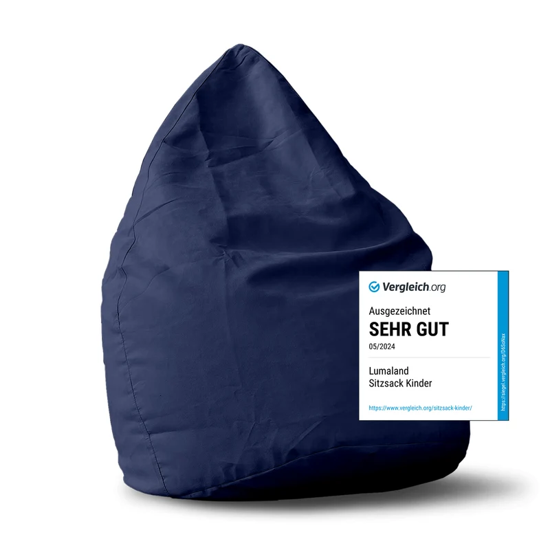 Luxury XL PLUS Sitzsack (220 L) - indoor - Dunkelblau