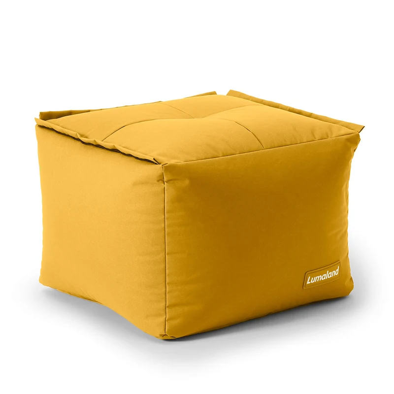 Sitzsack-Hocker (200 L) - Modulares System - indoor & outdoor - Senfgelb