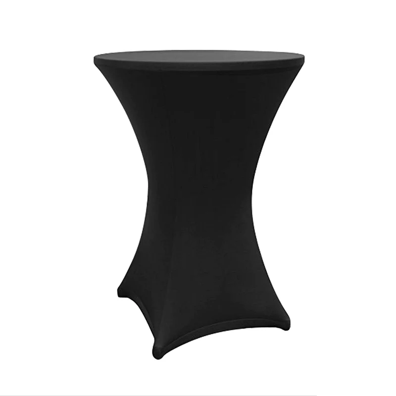 Stehtischhusse - Tisch Bezug - Husse - Ø 70-75 cm - Schwarz