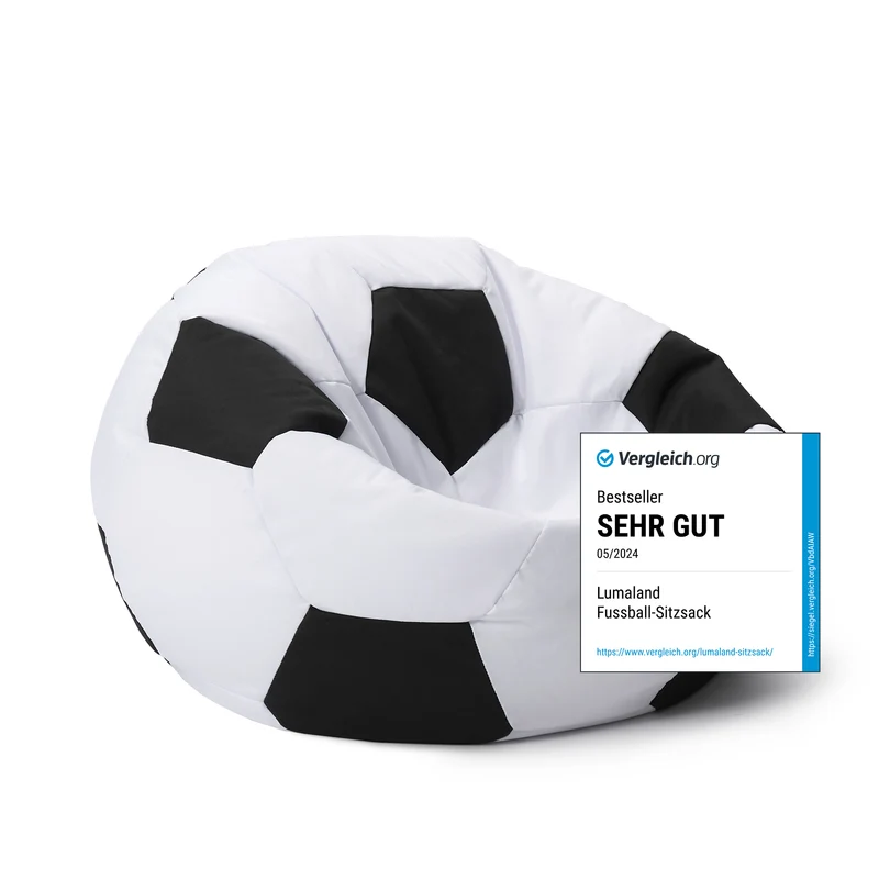 Luxury Fußball Sitzsack (170 L) - indoor & outdoor