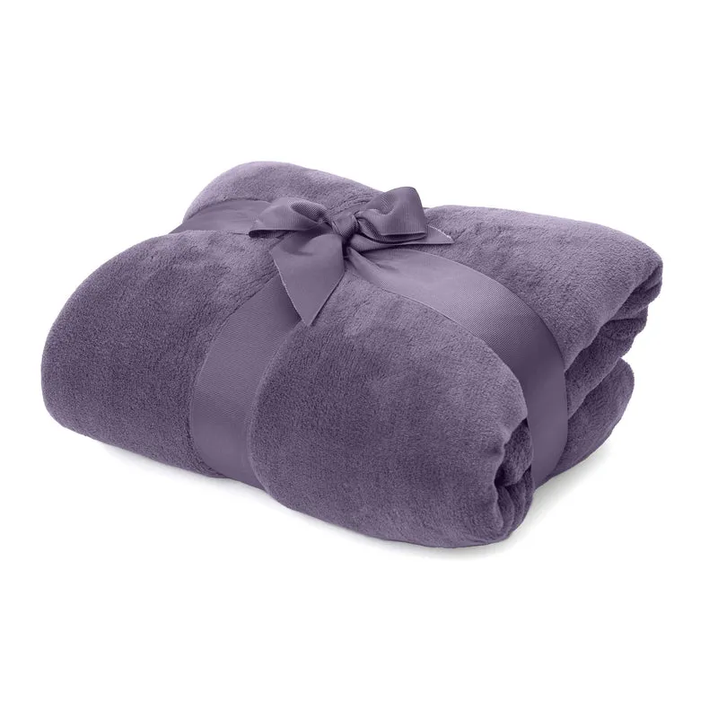 Kuscheldecke - 150x200cm - Sofadecke & Tagesdecke - Lila