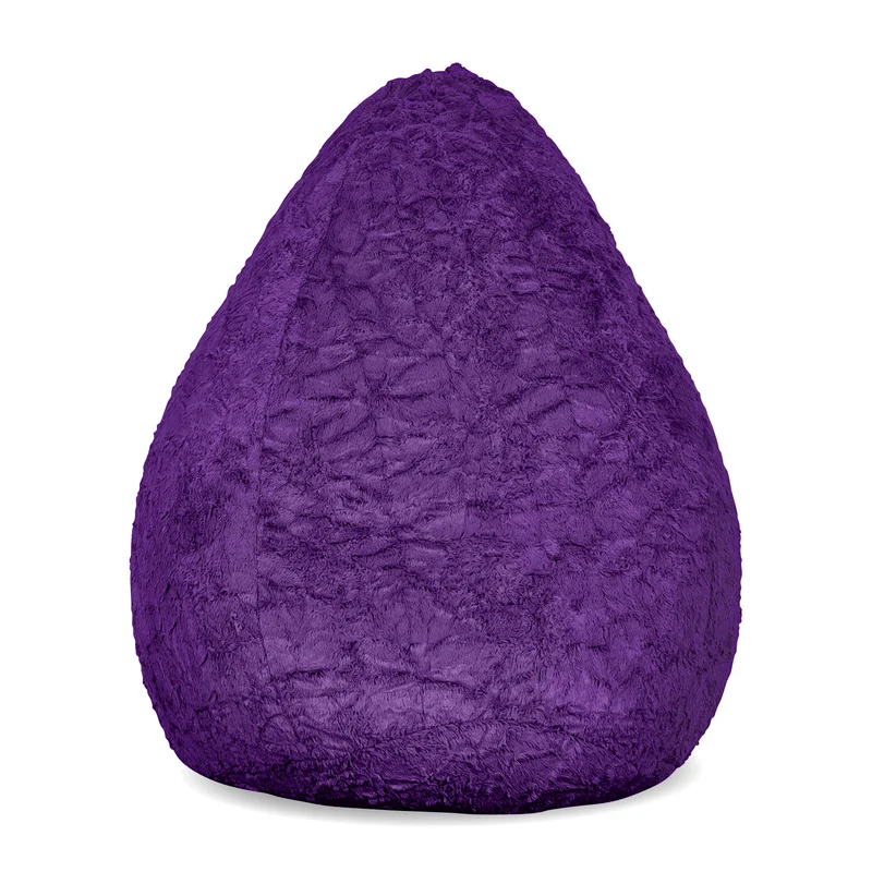 Luxury Fluffy Sitzsack (120 L) - indoor - Lila