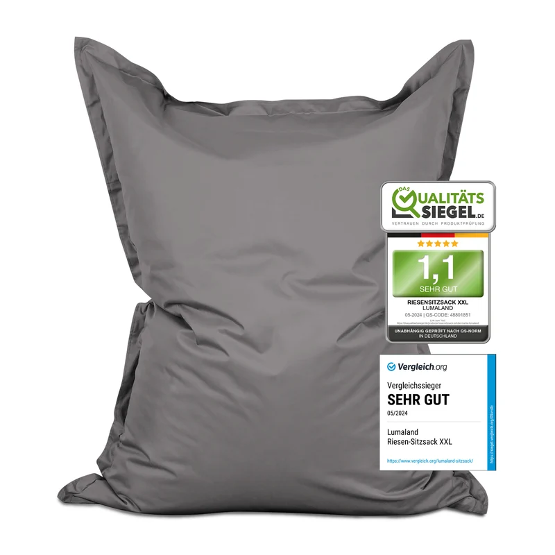 Sitzsack Classic XXL (380 L) - indoor & outdoor - Grau
