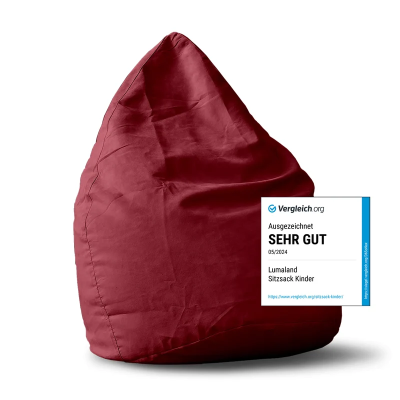 Luxury XL Sitzsack (120 L) - indoor - Rot