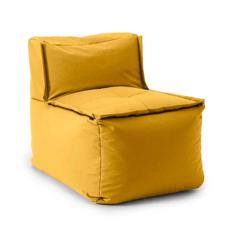 Sitzsack-Sofa Mittelstück (200 L) - Modulares System - indoor & outdoor - Senfgelb