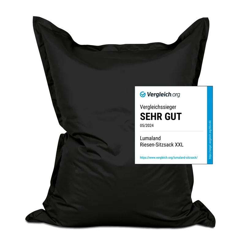 Sitzsack Classic XXL (380 L) - indoor & outdoor - Schwarz