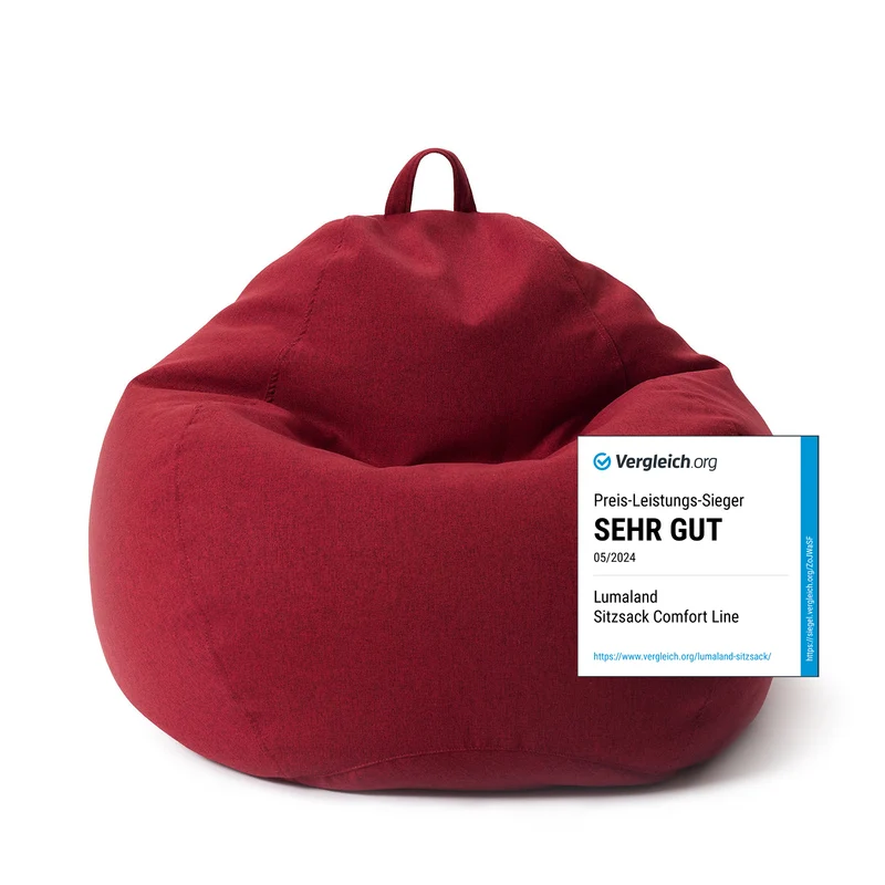 Comfort Line Sitzsack XL - 250 L - Rot
