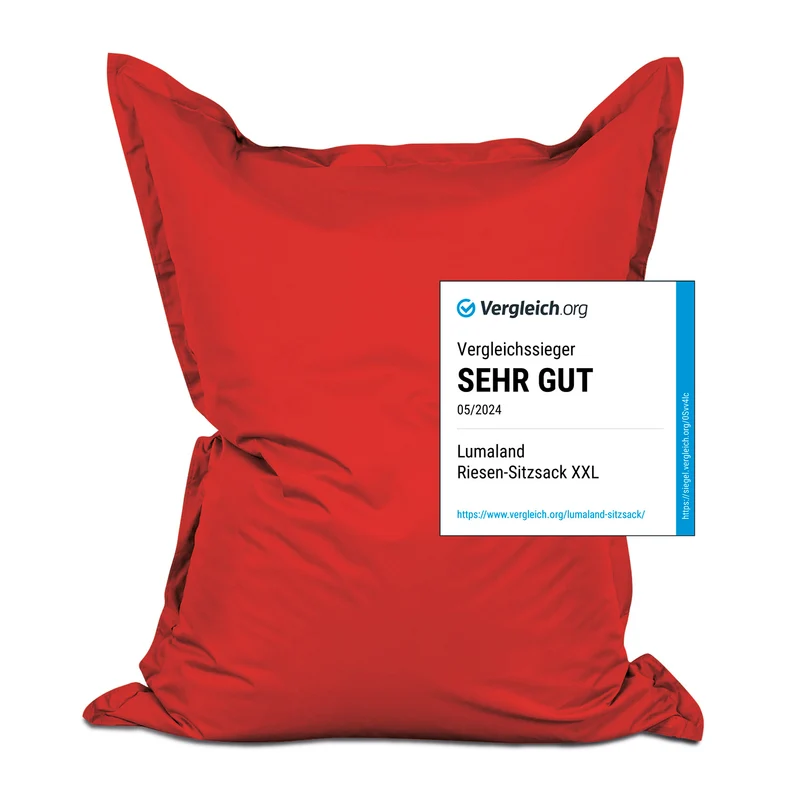 Sitzsack Classic XXL (380 L) - indoor & outdoor - Rot