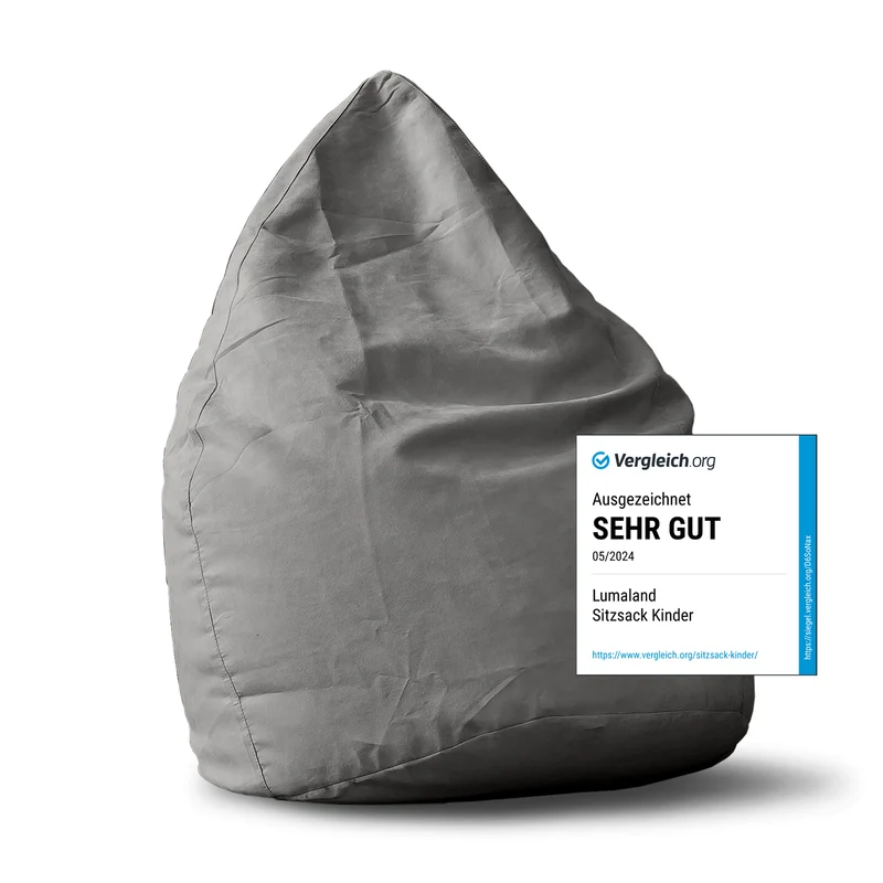Luxury XL Sitzsack (120 L) - indoor - Grau