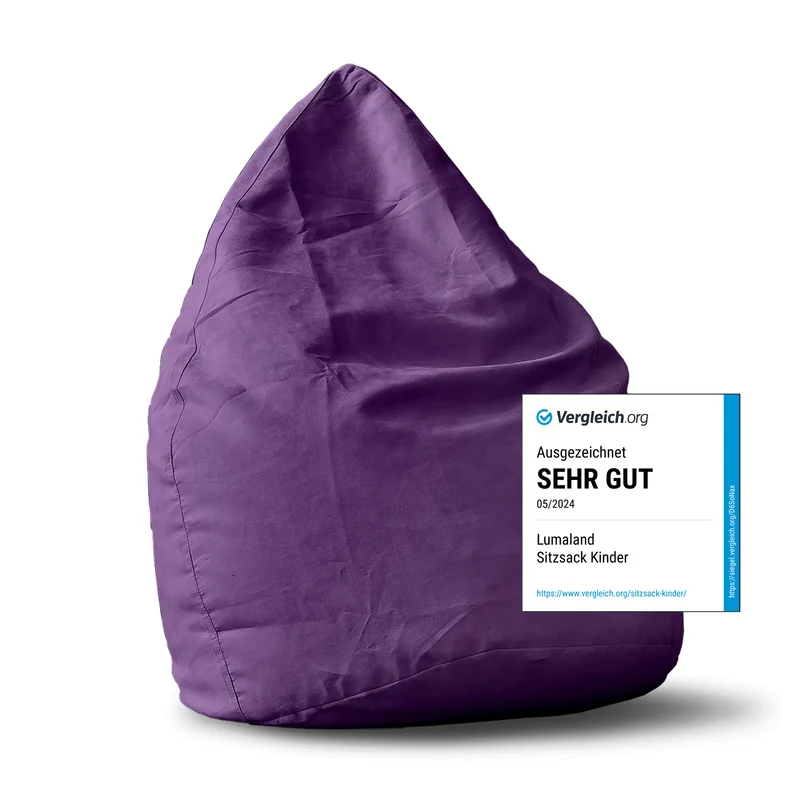 Luxury XL PLUS Sitzsack (220 L) - indoor - Lila