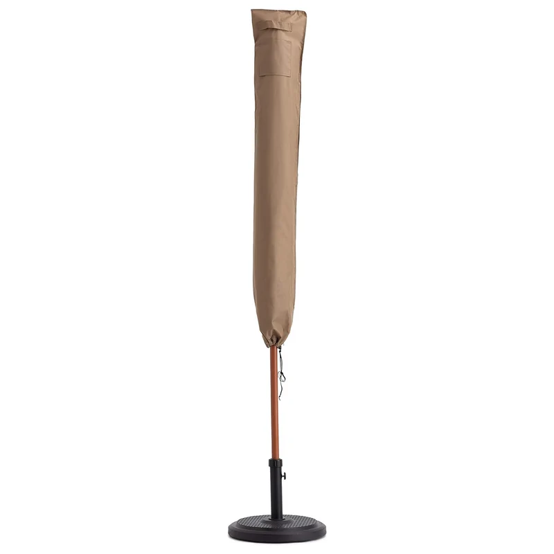 Abdeckung Schutzhülle für Sonnenschirm - 195 x 25/35 cm - Beige