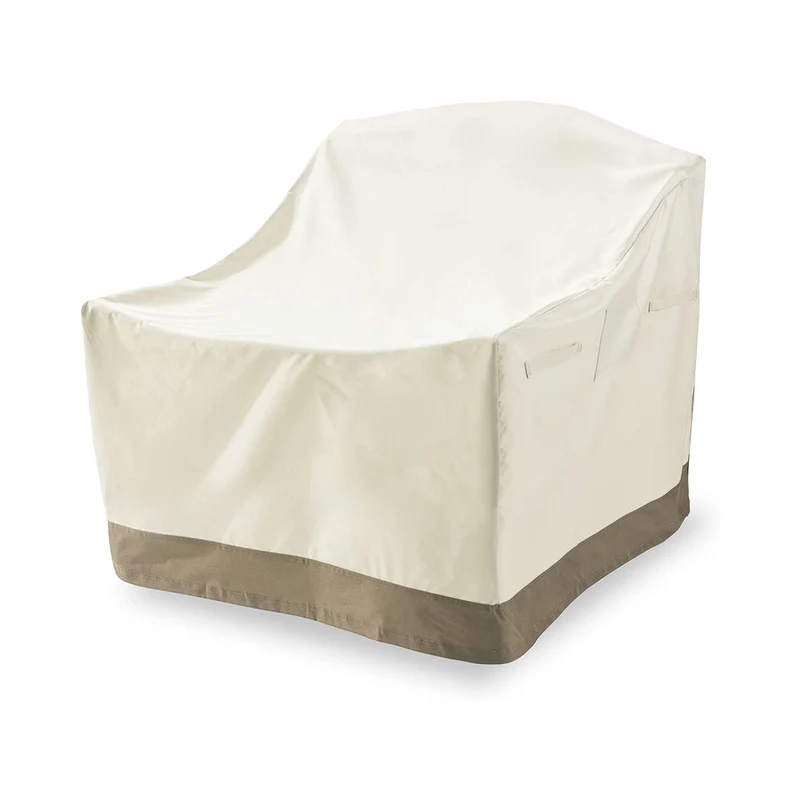 Abdeckung für gestapelte Patio Stühle - 85 x 65 x 80/119 cm - Beige