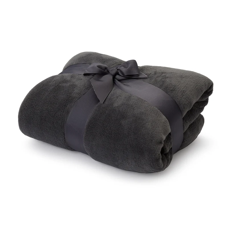 Kuscheldecke - 150x200 cm - Sofadecke & Tagesdecke - Grau