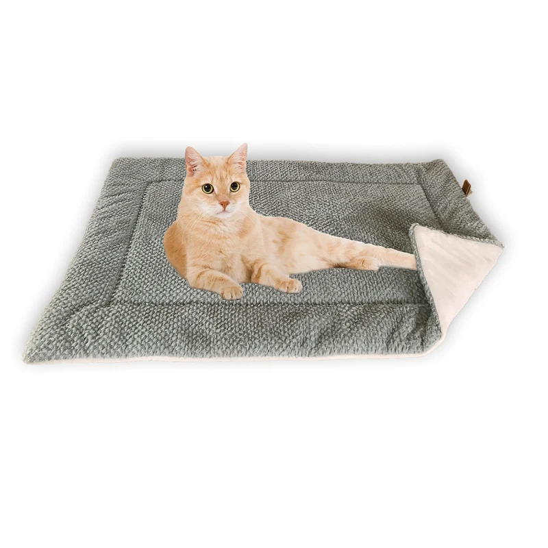 Katzendecke Wildlederimitat - 73 x 45 cm - grau