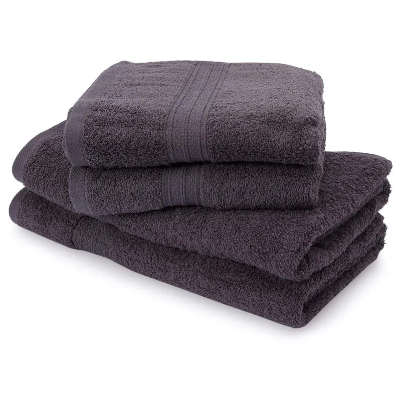Premium Handtücher 4er-Set - 2 Handtücher 50 x 100 cm + 2 Badetücher 70 x 140 cm - Grau