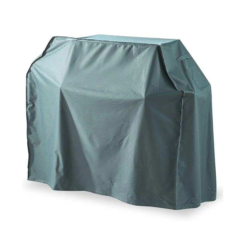 Gartenmöbelabdeckung Grill Abdeckhaube - 152,4 x 63 x 125 cm - Grün/Grau