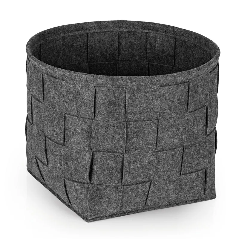 Filz-Aufbewahrungskorb M - 32 x 32 x 32 cm - Dunkelgrau