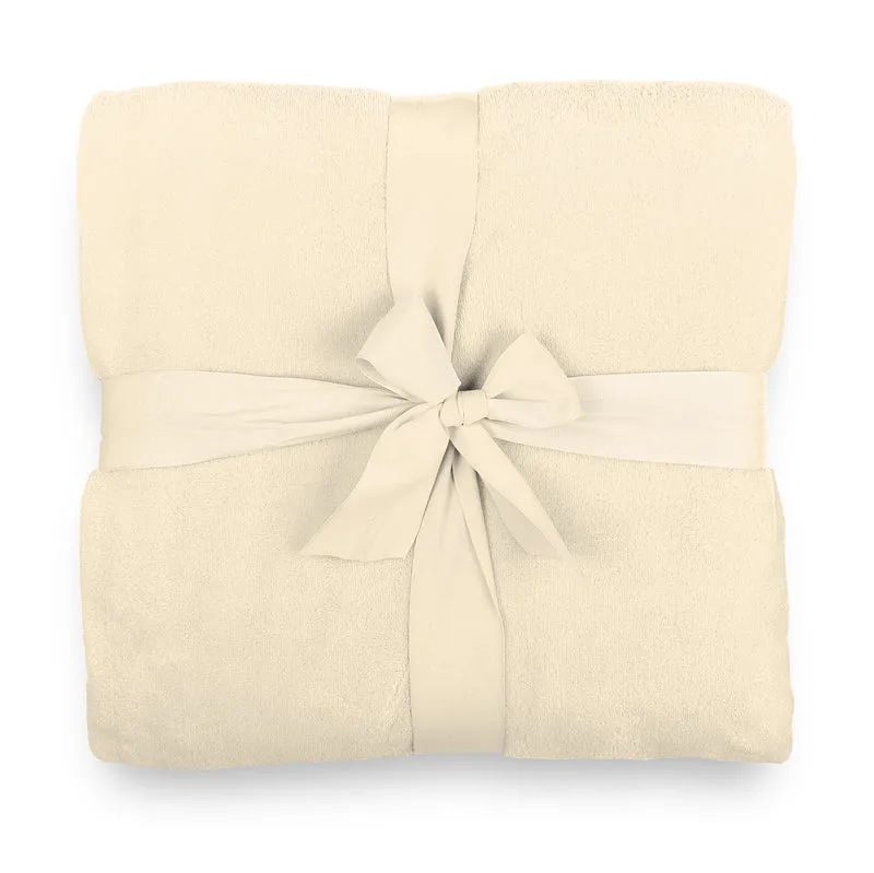 Kuscheldecke - 220x240 cm - Sofadecke & Tagesdecke - Beige
