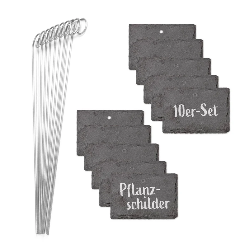 Pflanzschilder-Set inkl. Erdspieße - eckig