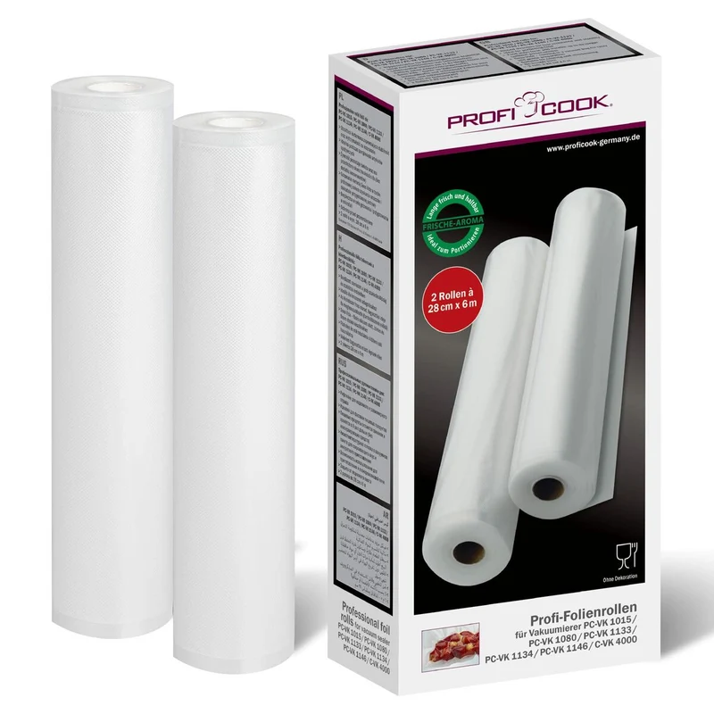 Rolle für Verpackungsmaschine Clatronic PC-VK 1015 / 1080 / 1134 12 m