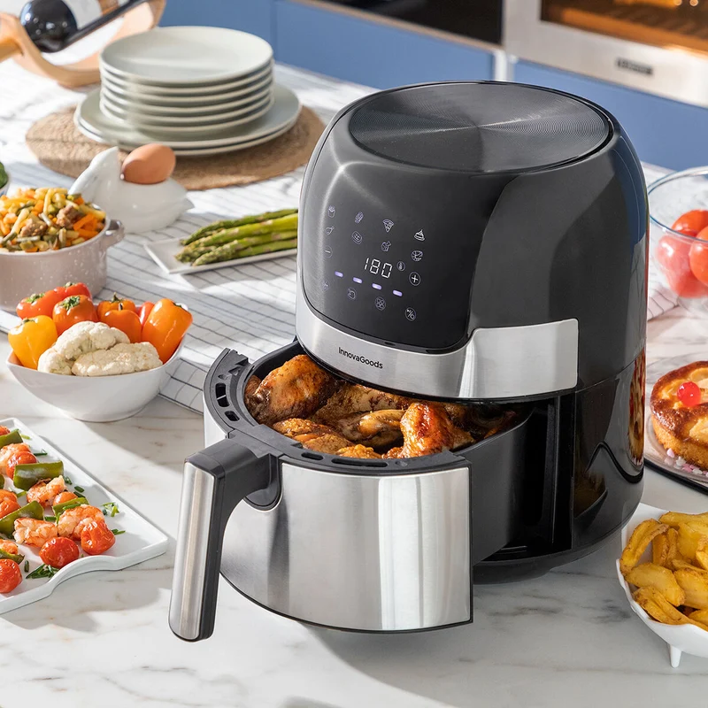 Luftfritteuse InnovaGoods Fryinn 3500 Schwarz 1400 W 3,5 L Edelstahl