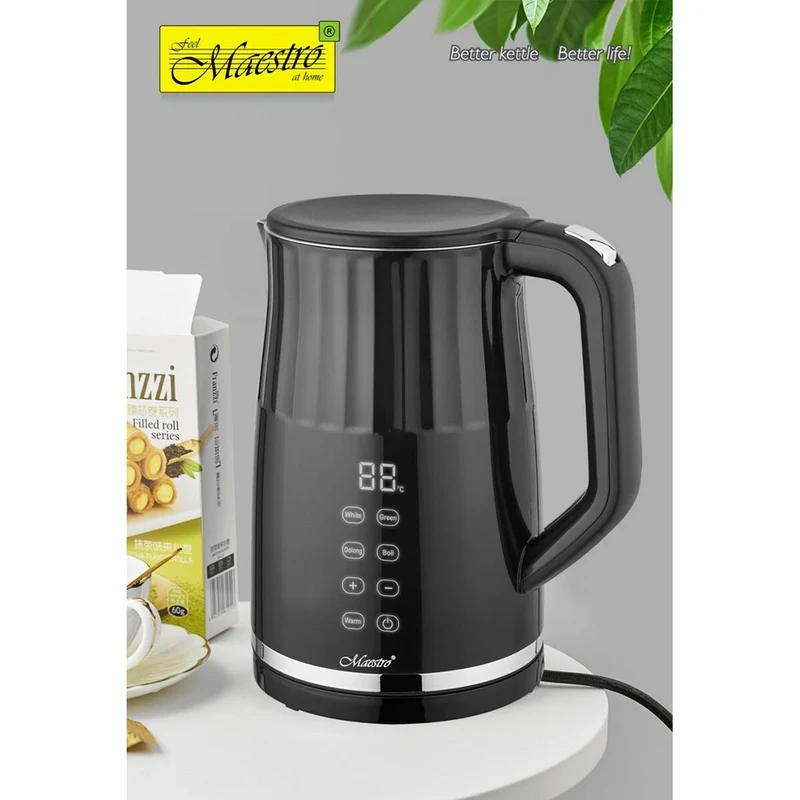 Wasserkocher Feel Maestro MR-049 Schwarz Transparent 2200 W 1,7 L