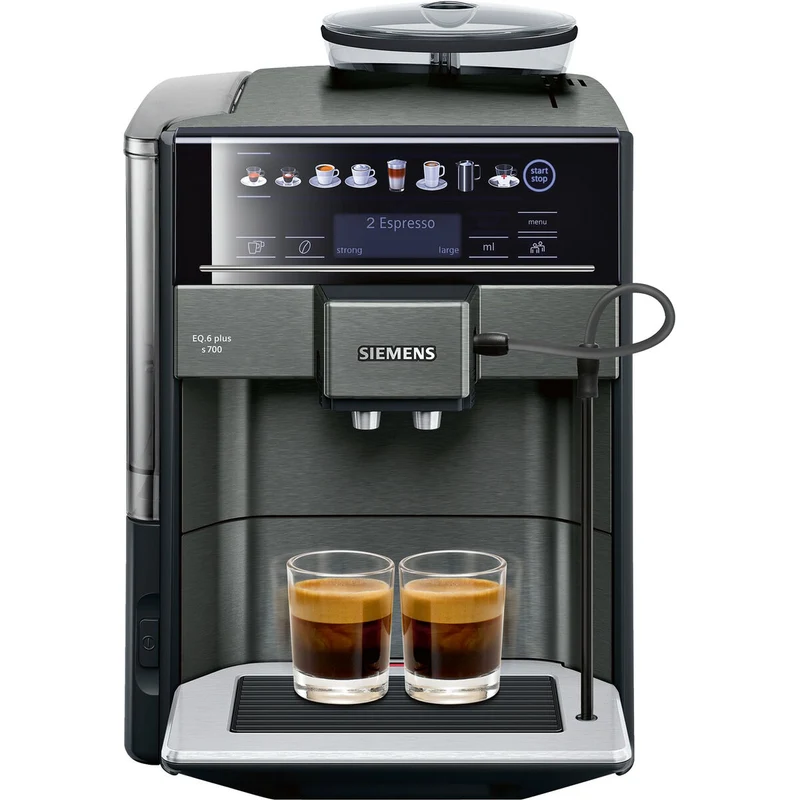 Kaffeevollautomat Siemens AG TE657319RW Schwarz Grau 1500 W 2 Tassen 1,7 L