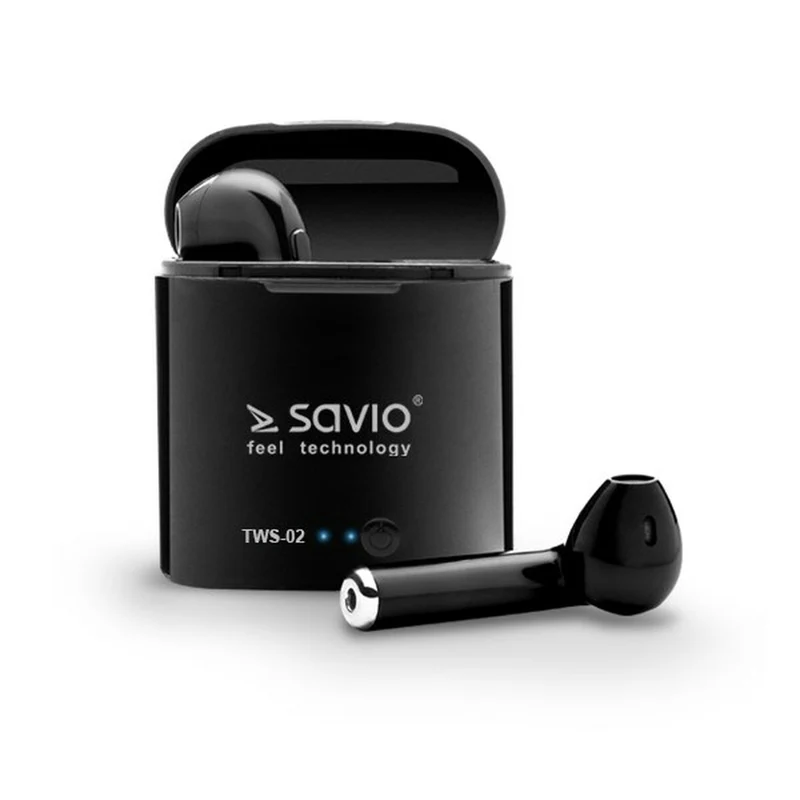 In-Ear-Bluetooth-Kopfhörer Savio TWS-02 Schwarz Graphit