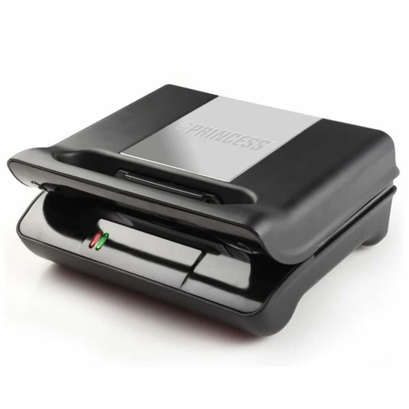Kontaktgrill Princess Grill Compacto Flex 01.117001.01.001 Schwarz Schwarz/Silber 800 W 700 W
