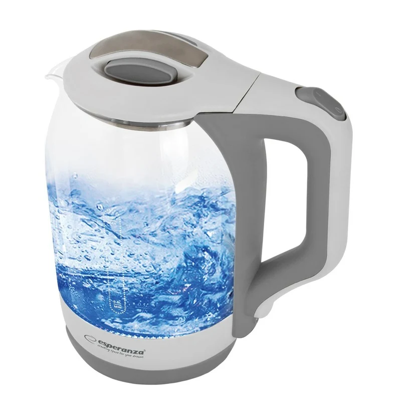 Wasserkocher Esperanza EKK025W Weiß Glas Kunststoff 1500 W 1,7 L