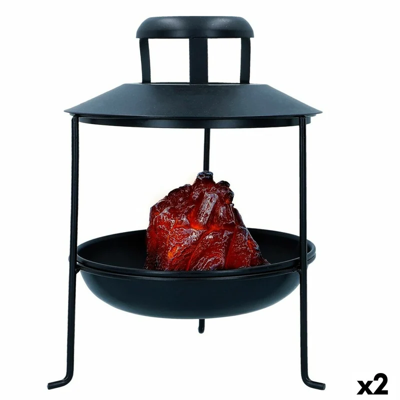 Brazier Ambients LED-Licht, anthrazit, dekorativ, 22 x 30 x 22 cm (2 Einheiten)