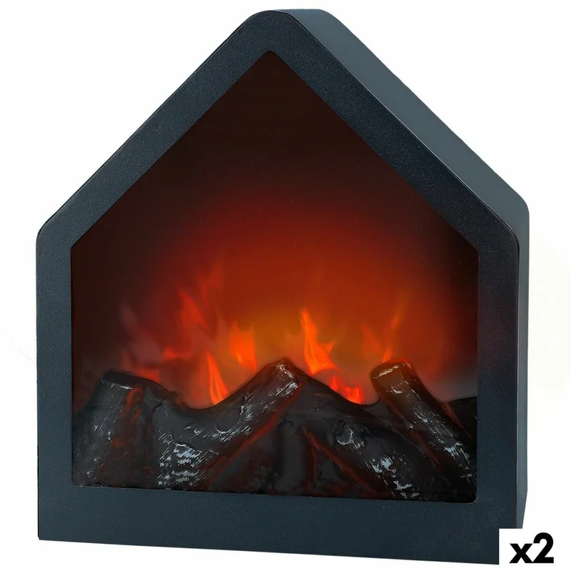 Dekorativer elektrischer Kaminsims Ambients 20 x 23 x 14 cm (2 Einheiten)