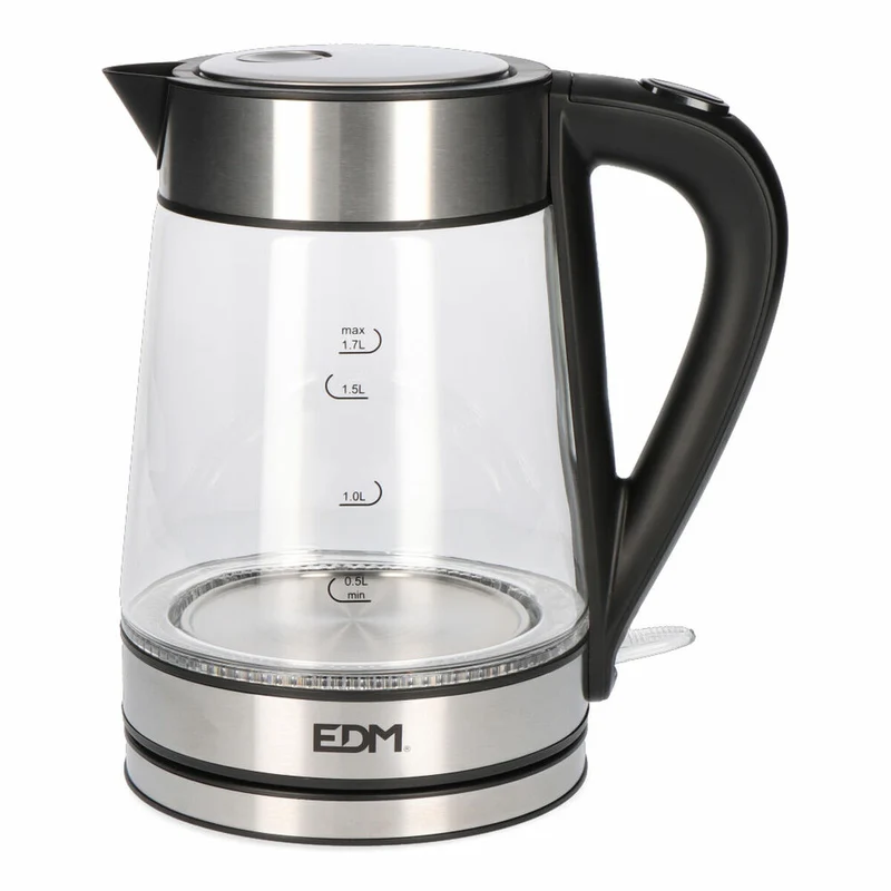 Wasserkocher mit LED-Licht EDM 07657 Crystal 1850-2200 W 1,7 L