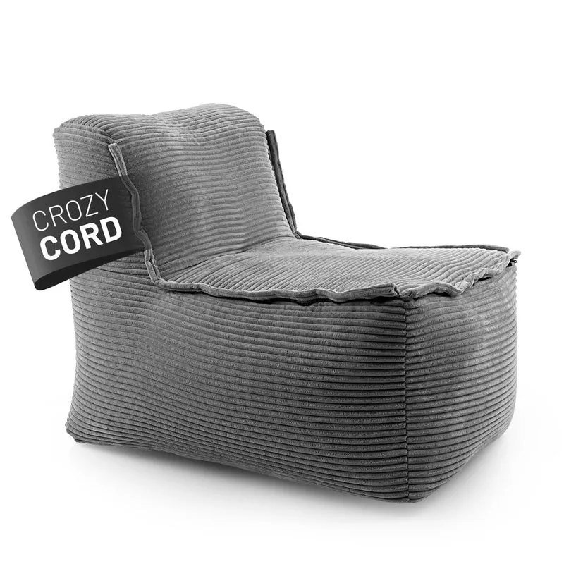 Modulare Mitte aus der LUMALAND Cord-Reihe - 200 L - 81 x 54 x 70 cm - Grau