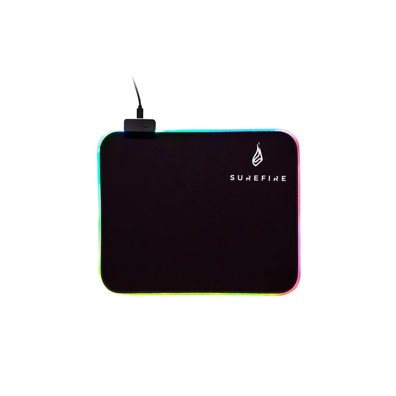 Gaming-Mauspad Verbatim Surefire Gaming SIlent Flight RGB-320 Schwarz 32 x 26 cm