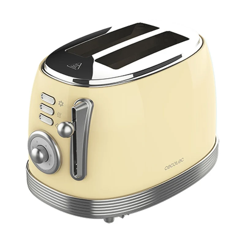 Toaster Cecotec Vintage 800 Hellgelb 850 W