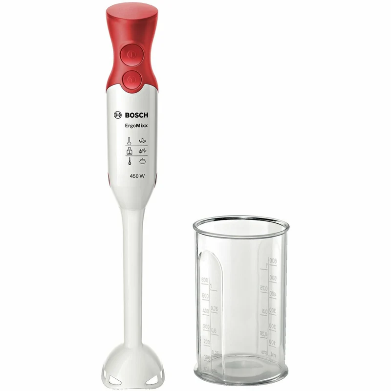 Handmixer BOSCH MSM64010 Weiß Rot 450 W