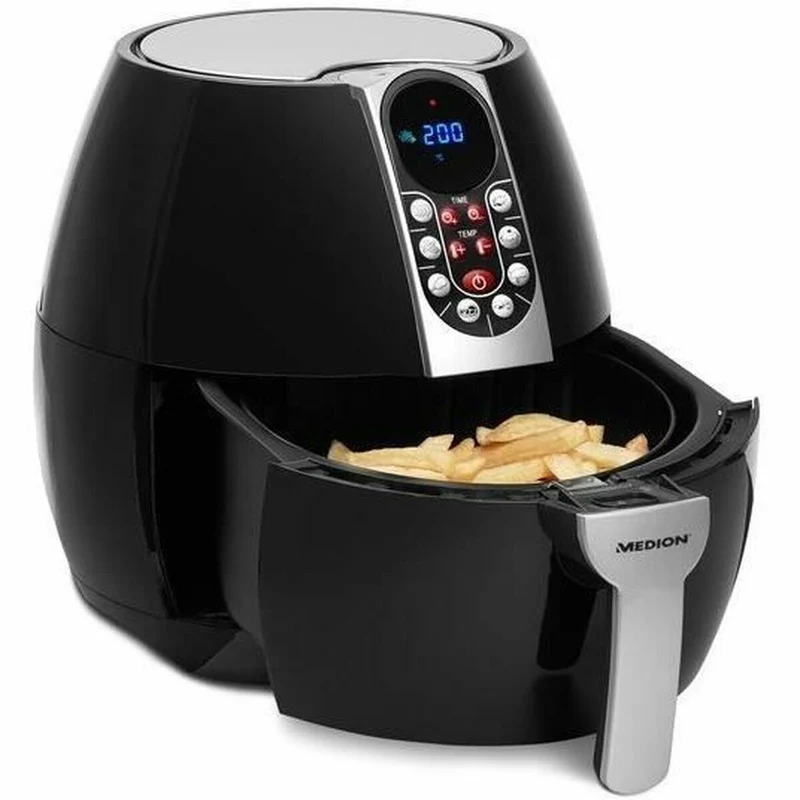 Heißluftfritteuse Medion 1500 W 2,8 L Schwarz/Silber